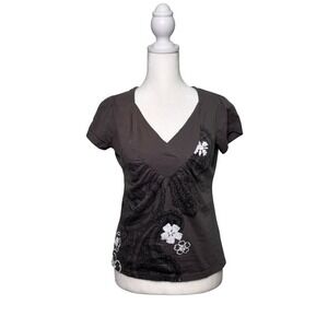 Vintage Y2K Grunge Babydoll Alternative Top Ransom Women's Size Small Petite